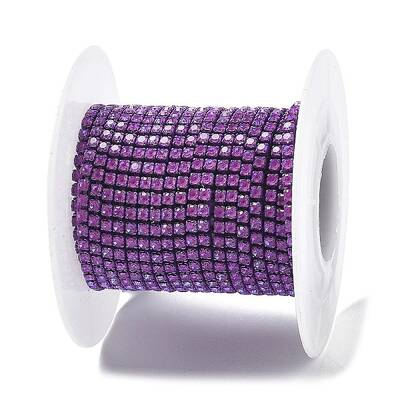Iron Rhinestone Glass Cup Chain