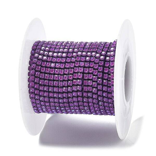Iron Rhinestone Glass Cup Chain