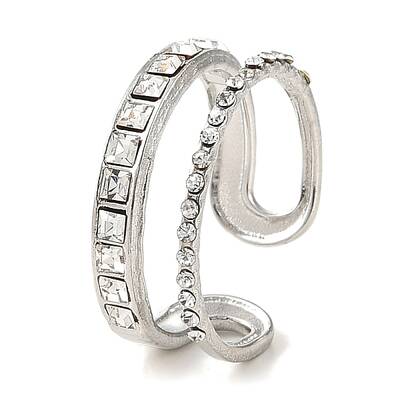304 Stainless Steel Open Cuff Ring for Women