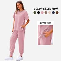 PrettyGarden Women's 2-Piece Summer Outfit Set Comfy Crew Neck Tracksuits with Short Sleeves, Pockets, and Loungewear for Com...