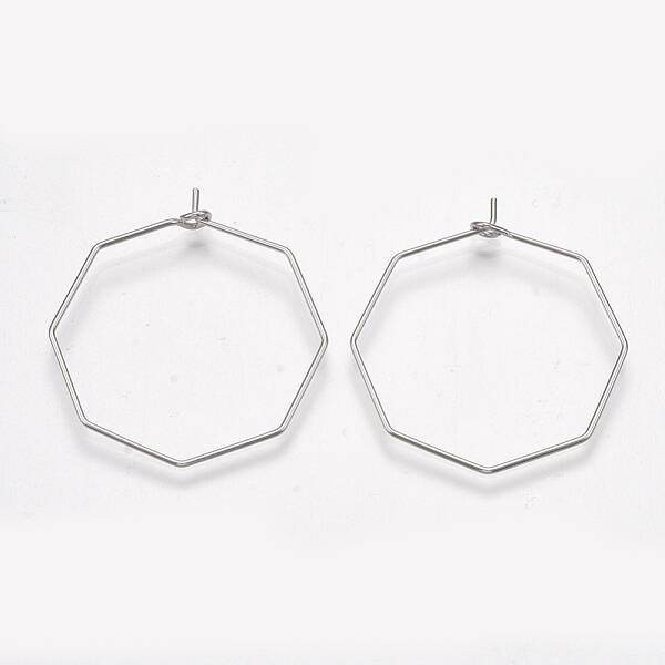 Brass Hoop Earring Findings