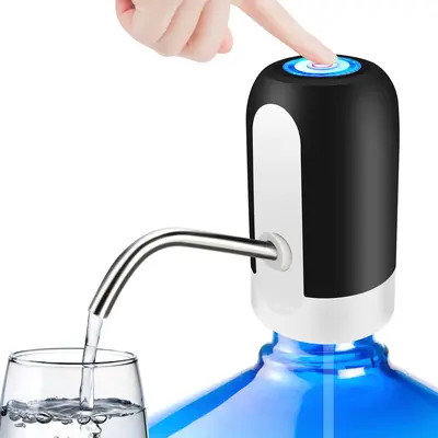 Water Dispenser for 5 Gallon Bottle -  Portable  Recargeable Water Pump for 5 Gal Jug, BPA-Free, Food Grade Silicone Hose, St...