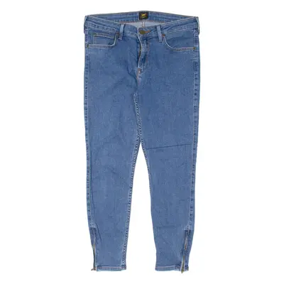 LEE Zip Ankles Womens Jeans Blue Regular Skinny W30 L25
