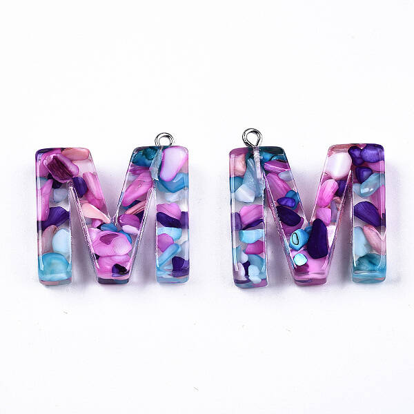 Transparent Epoxy Resin Pendants