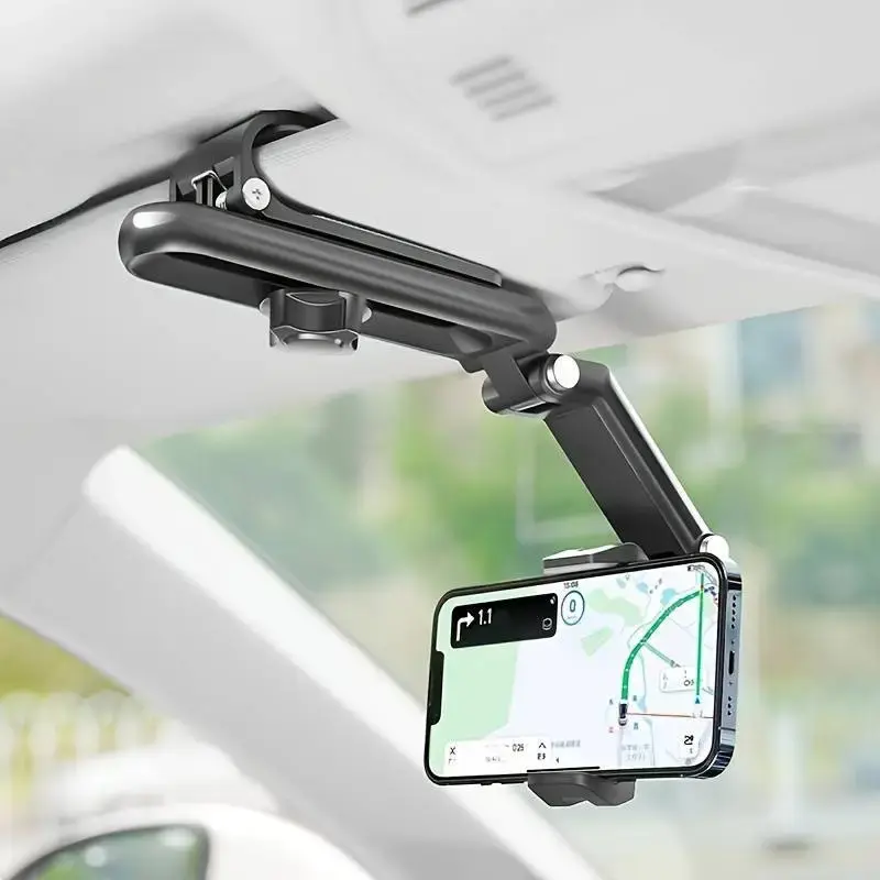 2025 Good Quality New 1080° Multi-function Sun Visor Universal 360 Degree Rotating Phone Holder Suitable for Any Scene Car H...