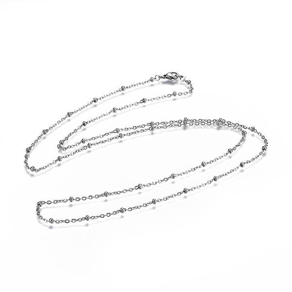 Tarnish Resistant 304 Stainless Steel Cable Chain Necklaces