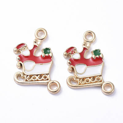 Golden Plated Alloy Enamel Pendants