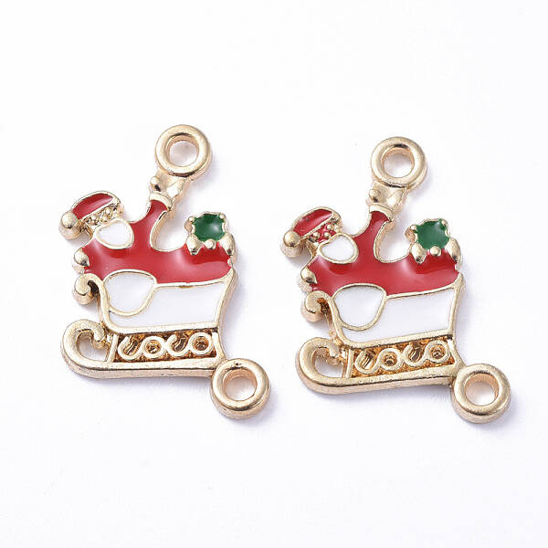Golden Plated Alloy Enamel Pendants