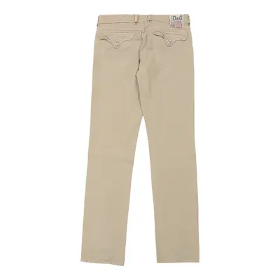 Dolce & Gabbana Trousers - 36W UK 14 Beige Cotton