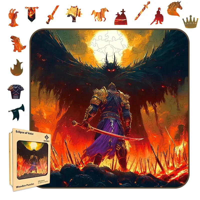 Wooden Puzzles,Hero characters Jigsaw Puzzles,Unique Shaped Wooden Puzzle,Toys for Adults and Kids,Family Game,Laser Cut,Hoil...