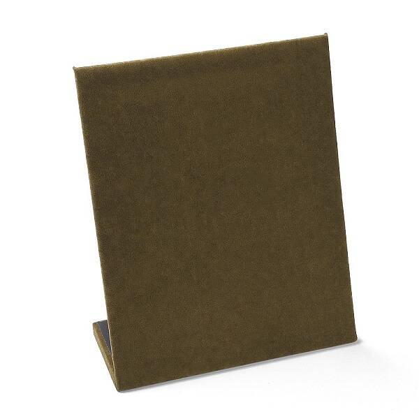 Wood Covered with Velvet Slant Back Earrings Display Stands