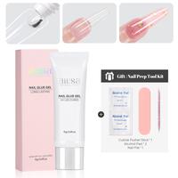 AILLSA Solid Gel Nail Glue 15g/30g UV Lamp Curing Needed Soak Off Long Lasting super strong nail glue for Clear Nail Tips Acr...