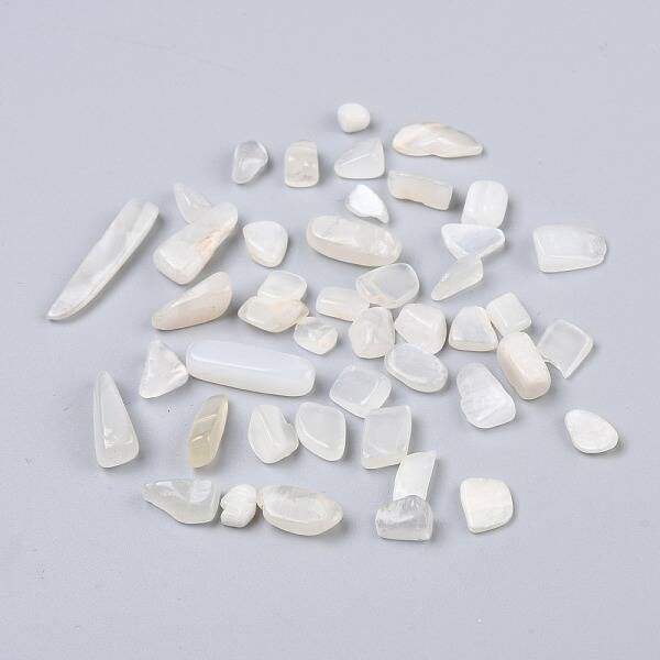 Natural White Moonstone Beads