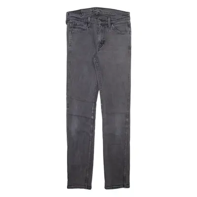 LEVI'S Line 8 Mens Jeans Grey Slim Straight Stone Wash W28 L30