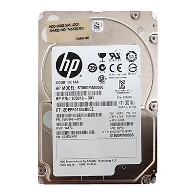705018-001 HP 600GB 6Gb/s SAS 10000 2.5-inch 64MB Hard Drive