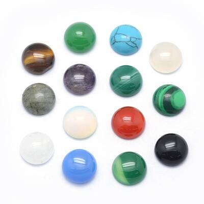 Natural & Synthetic Mixed Gemstone Cabochons