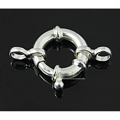 925 Sterling Silver Spring Ring Clasps