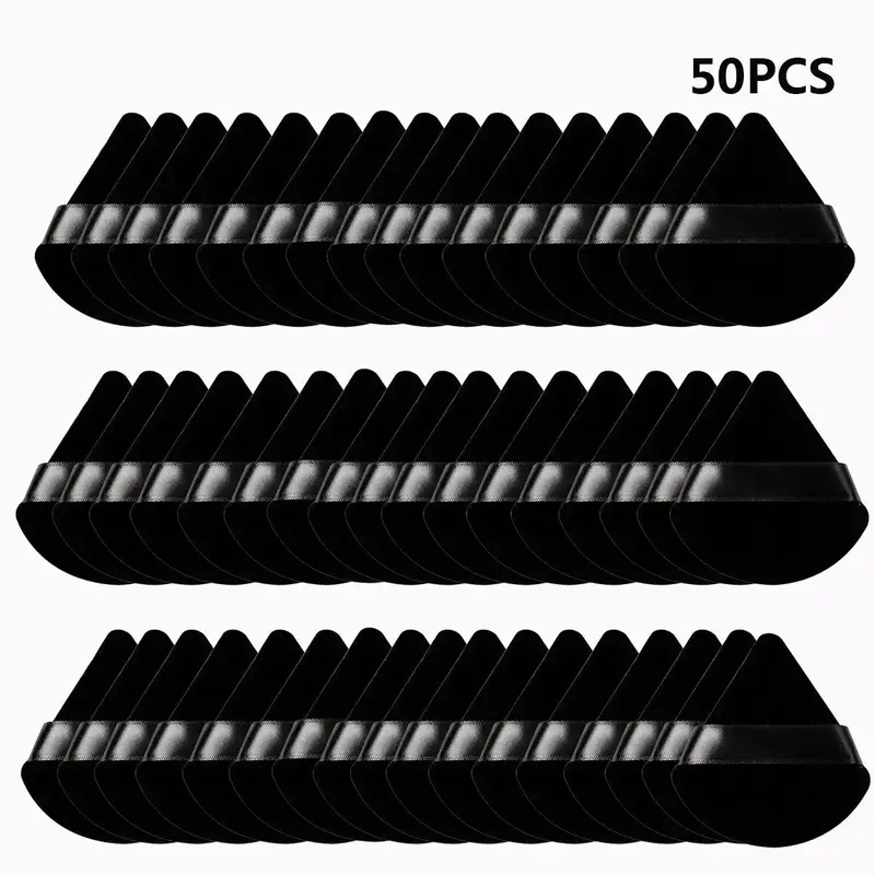 Face Soft Triangle Powder Puffs, 10/20/50pcs Soft Triangle Powder Puff for Loose Powder, Makeup Puffs, Makeup Sponges, Dry & ...