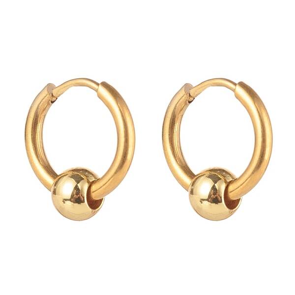 304 Stainless Steel Huggie Hoop Earrings