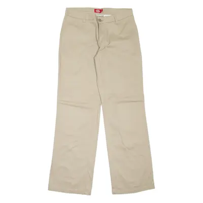 DICKIES Workwear Womens Trousers Beige Regular Bootcut W30 L32