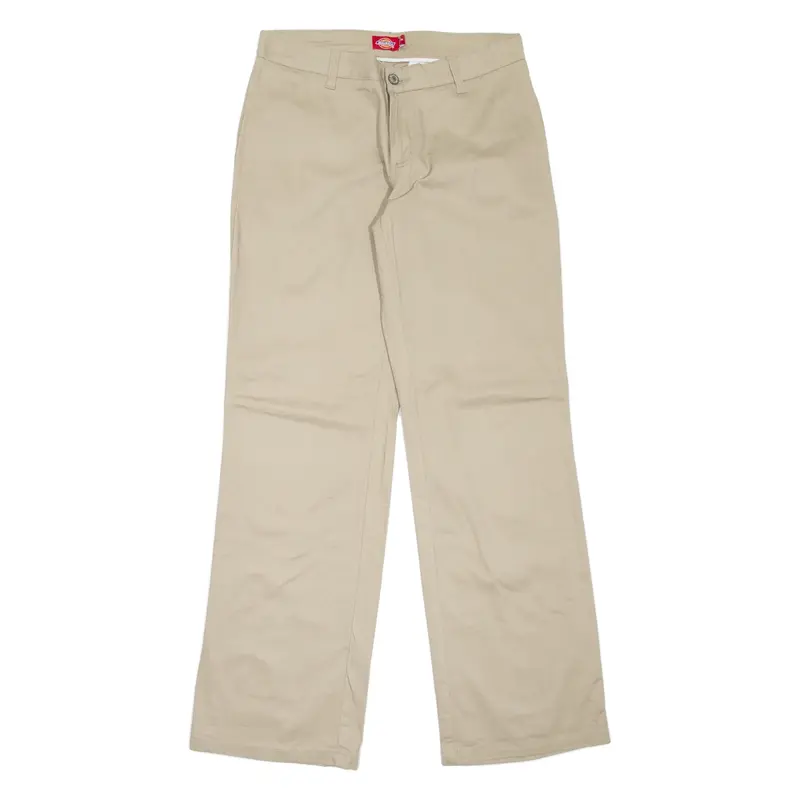 DICKIES Workwear Womens Trousers Beige Regular Bootcut W30 L32