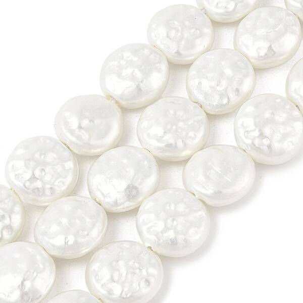 Electroplated Shell Pearl Beads Strands