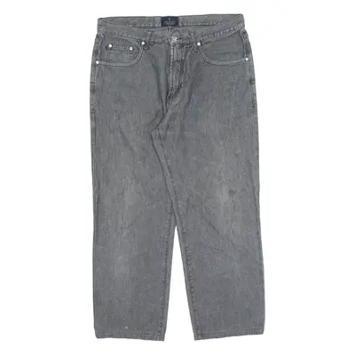 TRUSSARDI JEANS Mens Jeans Grey Regular Straight W34 L26