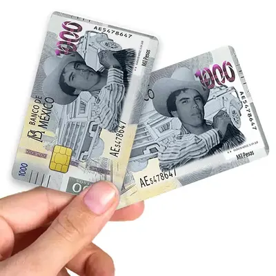 Mexico Bank Card Sticker, 2 Counts/set Credit Card Decal, Personalized Bank Card Sticker, Waterproof Removable Card Decal