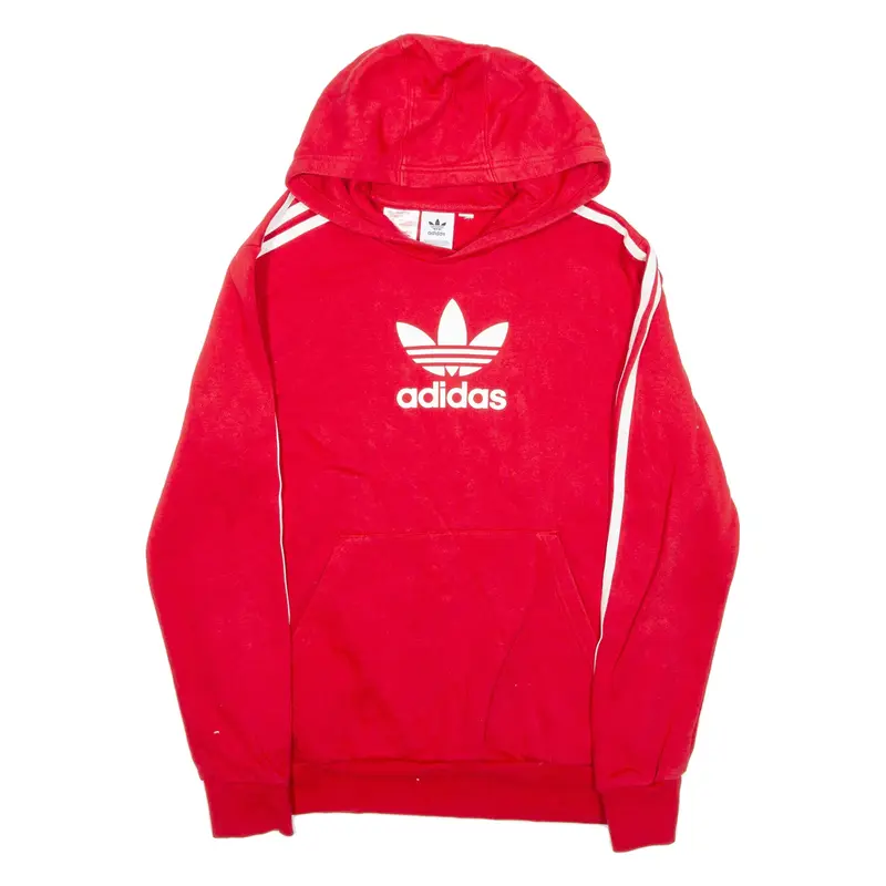 ADIDAS Womens Red Hoodie S