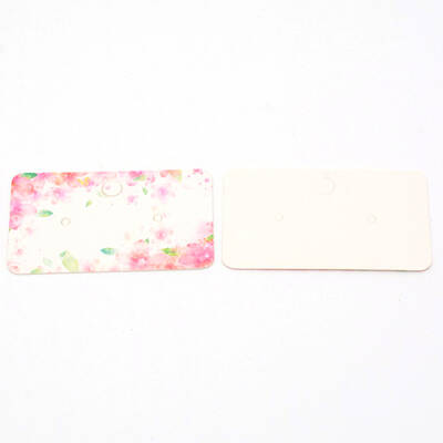 White Cardboard Earring Display Cards