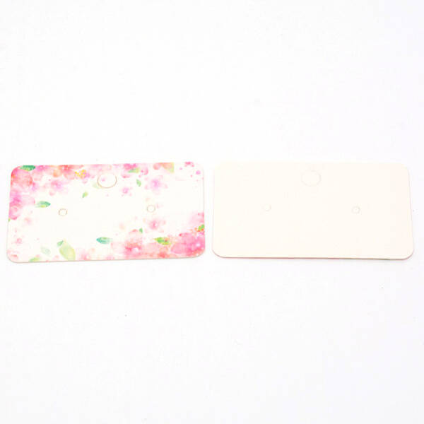 White Cardboard Earring Display Cards