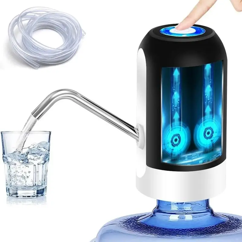 USB Rechargeable Automatic Drinking Water Pump, 1 Count Portable Electric Water Dispenser for 5 Gallon Bottle, Drinking Utens...