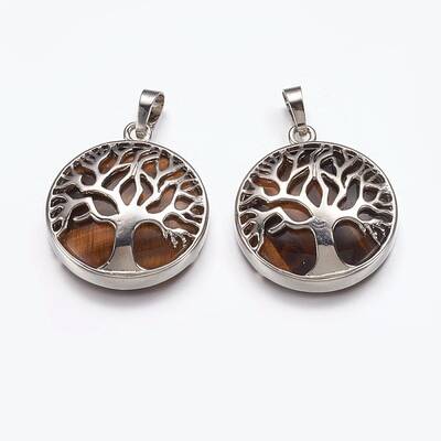 Natural Tiger Eye Pendants
