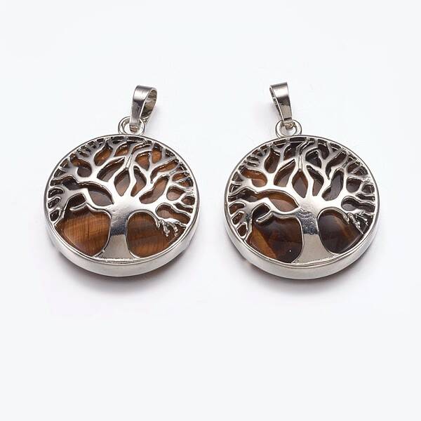Natural Tiger Eye Pendants