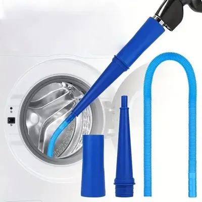 Spring Dryer Vent Cleaner Kit, 3 Counts/set Including Plastic Hose, Adapter and Vacuum Adapter, Dryer Deep Cleaning Flexible ...