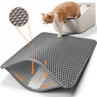 Conlun Cat Litter Mat, Honeycomb Double Layer Design, Urine and Water Proof, Scatter Control, Less Waste, Washable, Easy to C...