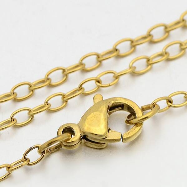 304 Stainless Steel Cable Chain Necklaces