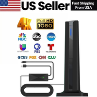 TV Antenna Digital HD Antena Indoor HDTV1080P 4K Long Range