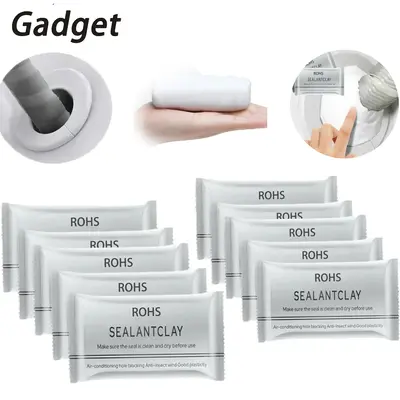 Gadget 10Count Waterproof Sealant Putty,Quick Mending Mud,Repair Wall Holes,for Drain Connection,Wall Hole,Air Conditioning H...
