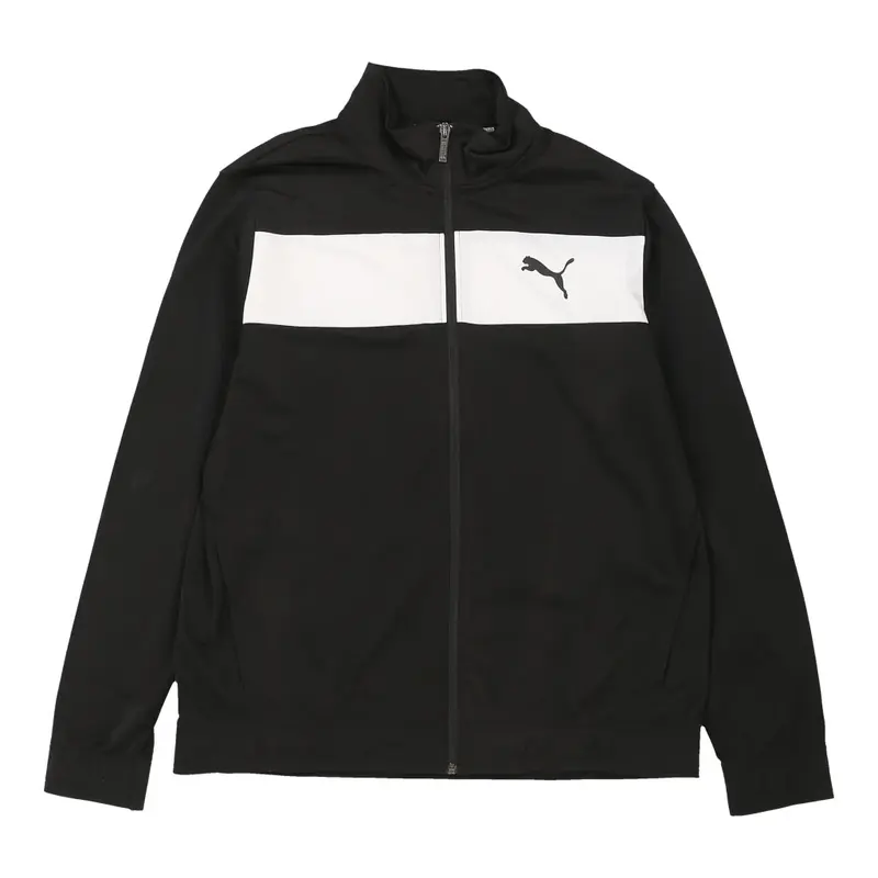 Puma Track Jacket - Large Black Polyester