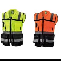 High Visibility Yellow or Orange Reflective Safety Vest in various colors / Two Tone Safety vest with back Mesh Fabric SEE in...