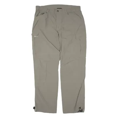 TREVOLUTION Cargo Womens Trousers Green Loose Straight W34 L30