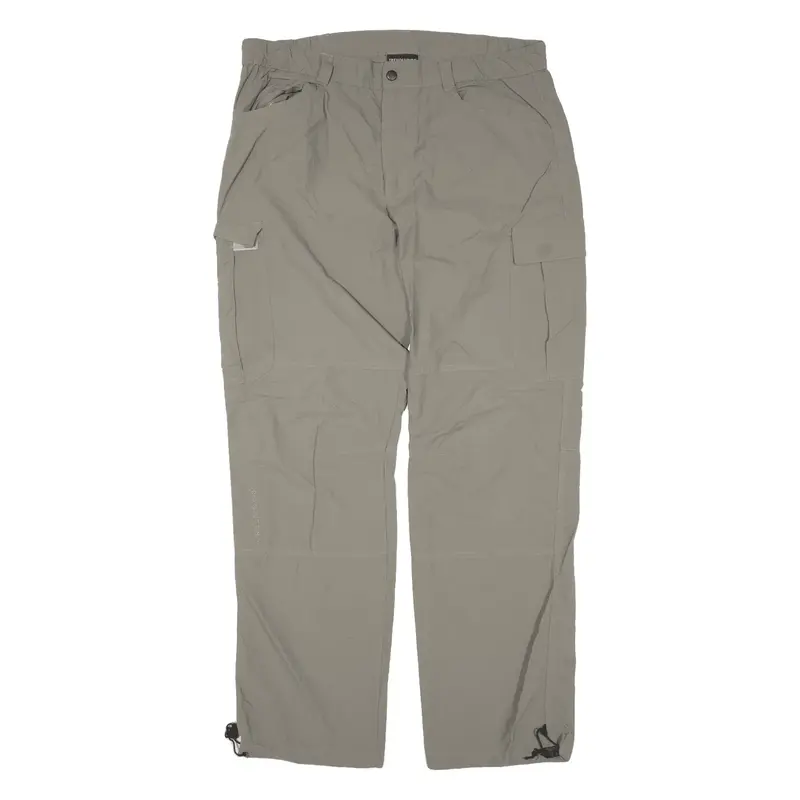 TREVOLUTION Cargo Womens Trousers Green Loose Straight W34 L30