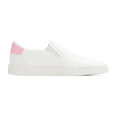 Men's Slip On | White-Pink | Size: 8