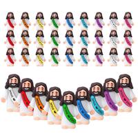 30Pcs Little Jesus Figures, Mini Jesus Figurines in bulk, Jesus loves you figures, Easter Jesus Love You Mini Rubber Toys to ...