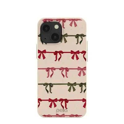 Seashell Holiday Bows iPhone 13 Mini Case