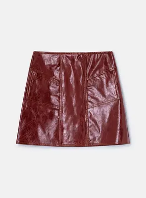 FRANKIE BURGUNDY SKIRT | Size: XL
