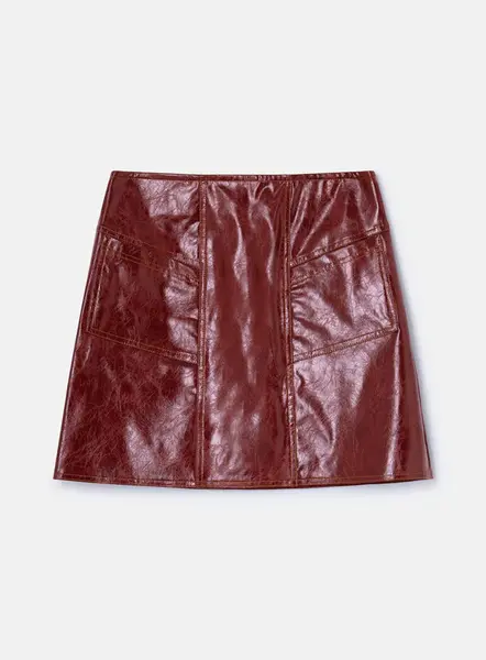 FRANKIE BURGUNDY SKIRT | Size: XL