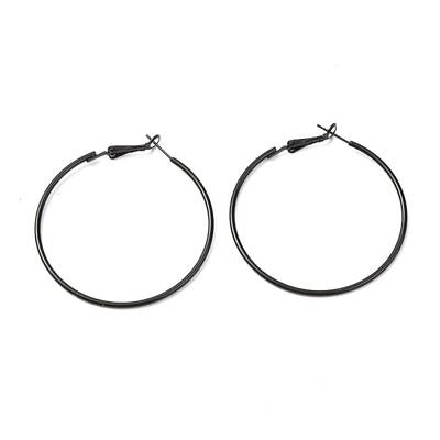 Baking Paint 201 Stainless Steel Hoop Earrings