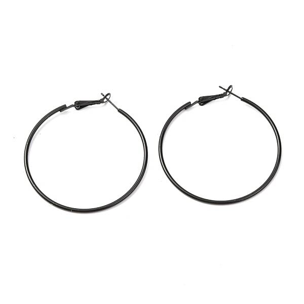 Baking Paint 201 Stainless Steel Hoop Earrings